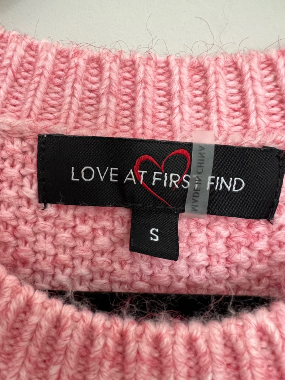 🍭 Love at First Find Women's Pink Sweater Size S - Picture 4 of 7